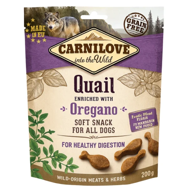 Carnilove - Snack Macio Codorna Enriquecida Com Oregano 200g