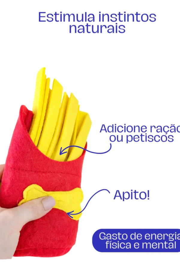 Pelúcia Interativa para Faro- Batata Frita- Fuzzie - Imagem 5