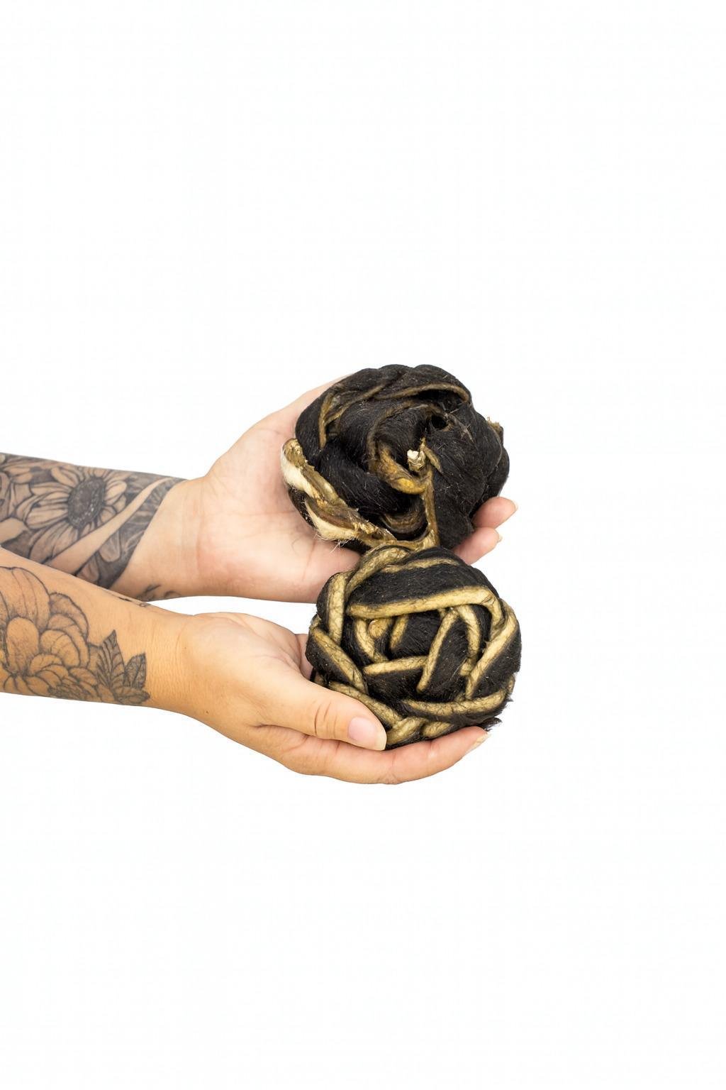 Trança Bolinha- Pacote com 2unidades com pelo)- Paparico