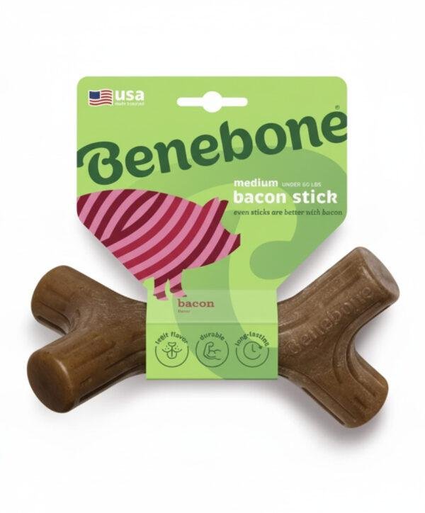 Mordedor de Nylon Bacon Stick - Benebone-Tamanho M