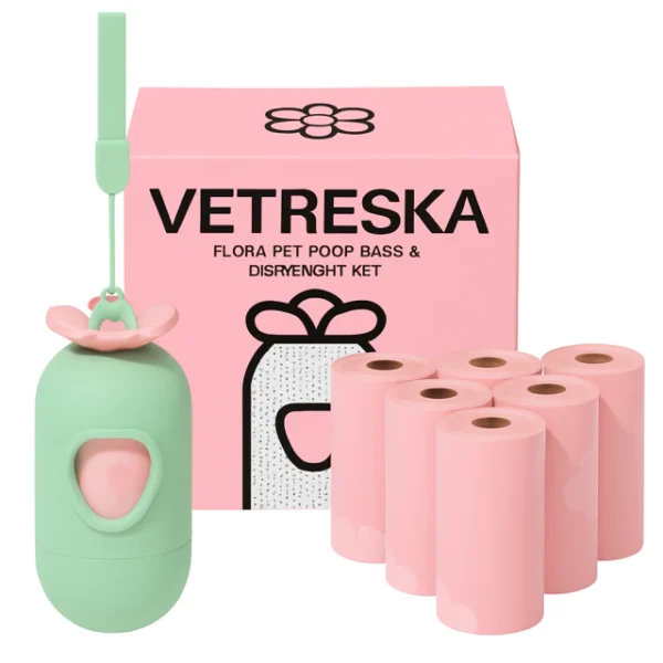 Kit Cata Caca Vetreska Aroma Flora- Dispenser e Refil ( 1 dispenser + 7 Refis)