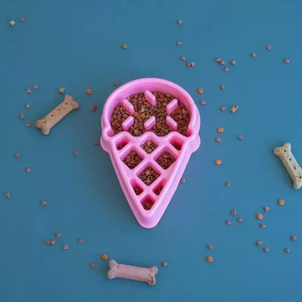 Comedouro Lento-Ice Cream-Zippy Paws