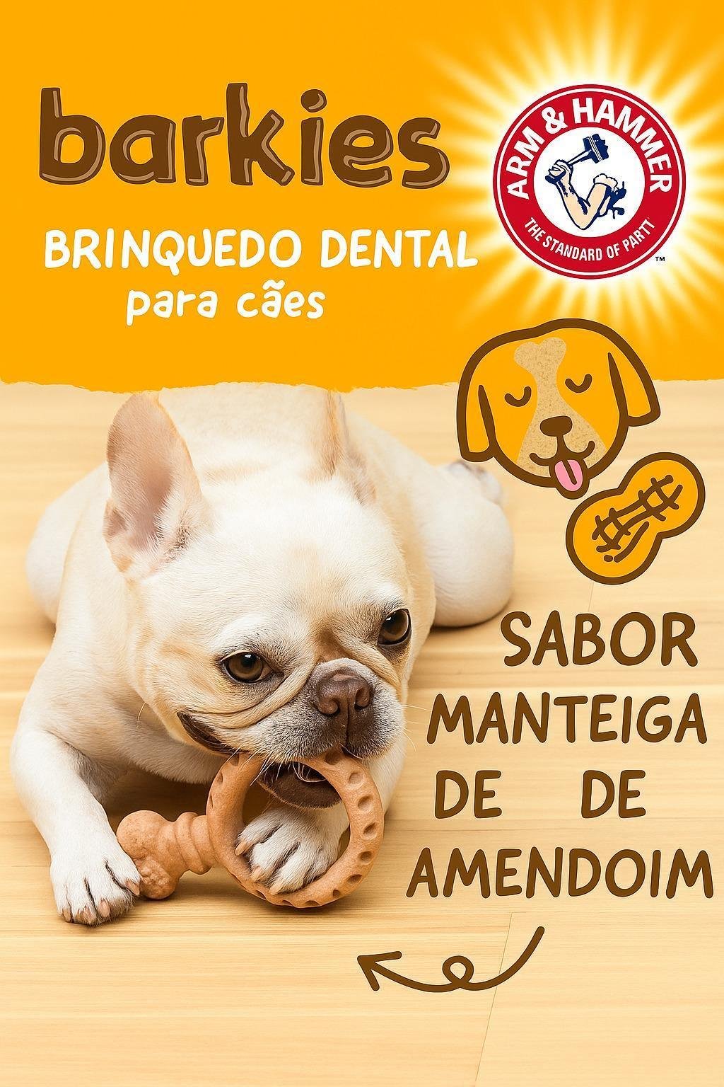 Mordedor Dental Barkies Ring- Arm e Hammer - Imagem 3
