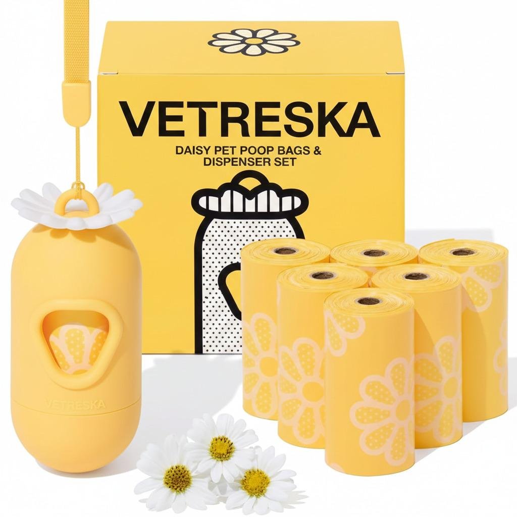 Kit Cata Caca Vetreska Aroma de Margarida- Dispenser e Refil (1 dispenser + 7 Refis)