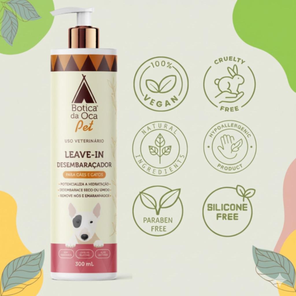 Leave In Desembaraçador 3 em 1-300 ml-Botica Pet Natural - Imagem 2