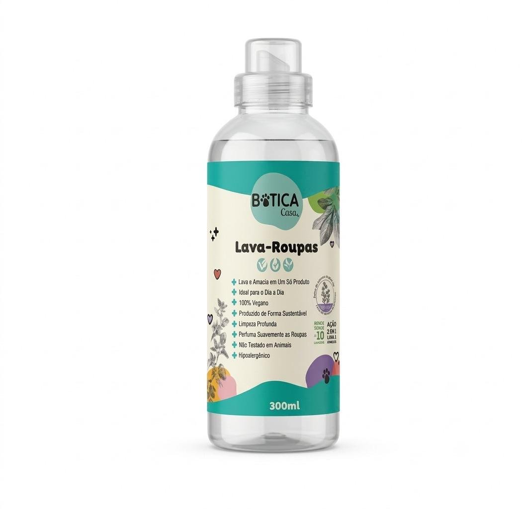 Lava Roupas Pet-Jasmim-Botica Natural-300ml - Imagem 3