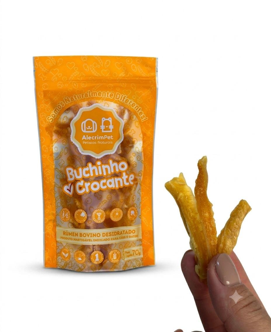 Buchinho Crocante-Rúmem Bovino Desidratado-70g-Alecrim Pet